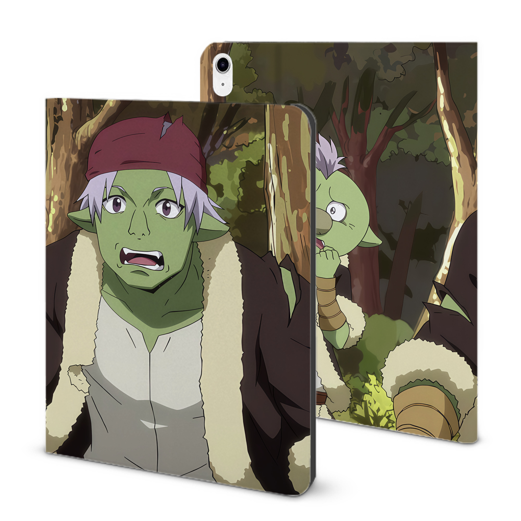 （画像用） 転スラ Regarding Reincarnated to Slime IPad ケース ブック型 PUレザー TPU 耐衝撃 軽量 薄型 ペン収納なし 全面保護 IPad 各モデル対応